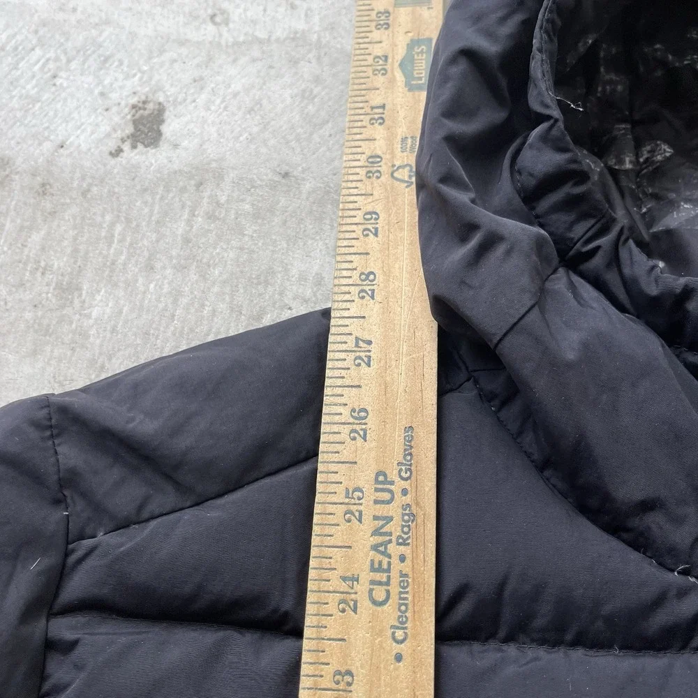 The North Face 550 Down Puffer Jacket Hooded Black Mens XL Winter Coat